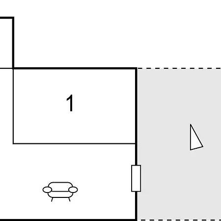 アパート One-bedroom In Komarna